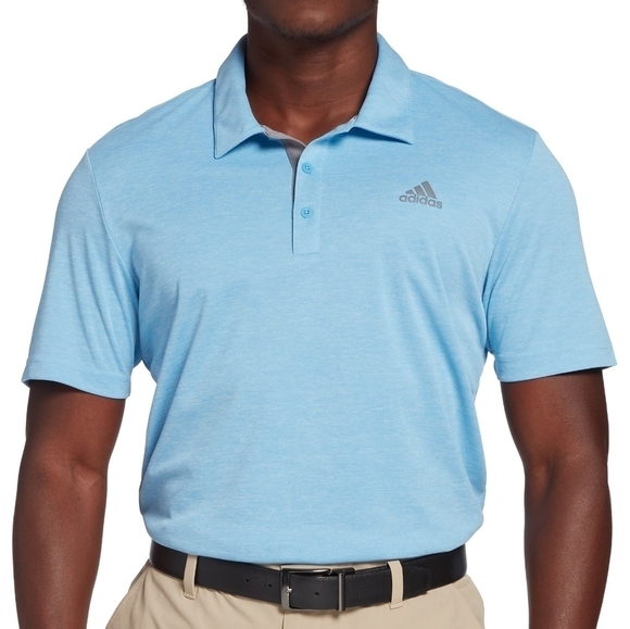 Adidas Golf Performance Stretch Comfort Preppy Gym Workout Sport Polo - Men's - Picture 1 of 11